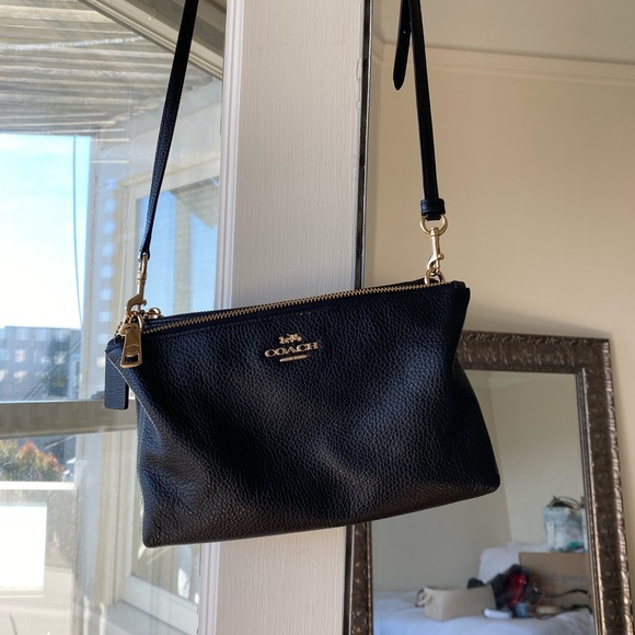 coach lyla double zip crossbody